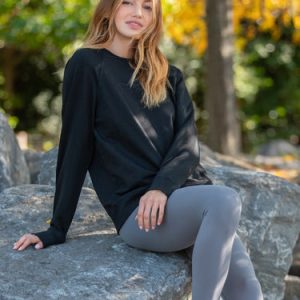 Terry Everyday Raglan Pullover Sweatshirt